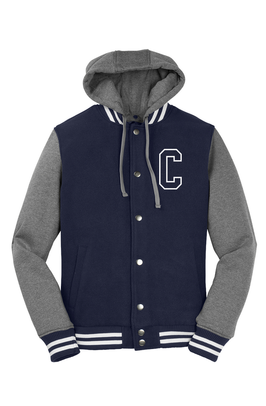 CHIEF Hooded Letterman Jacket