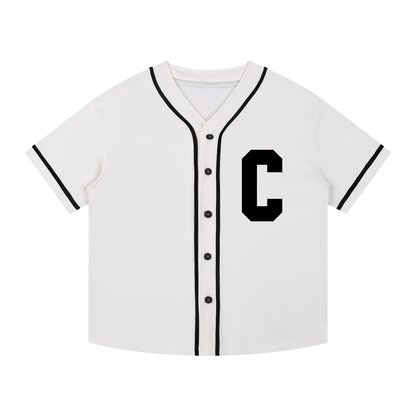 Contrast Piped Button-Up Jersey