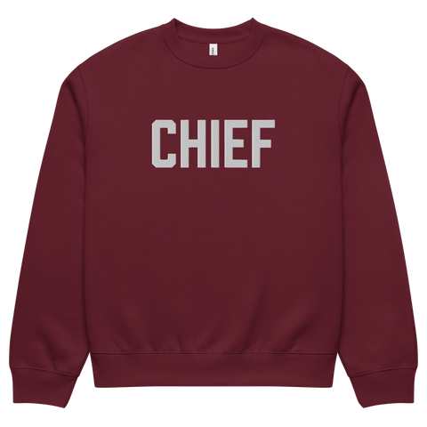 CHIEF Embroidered Oversized Sweater