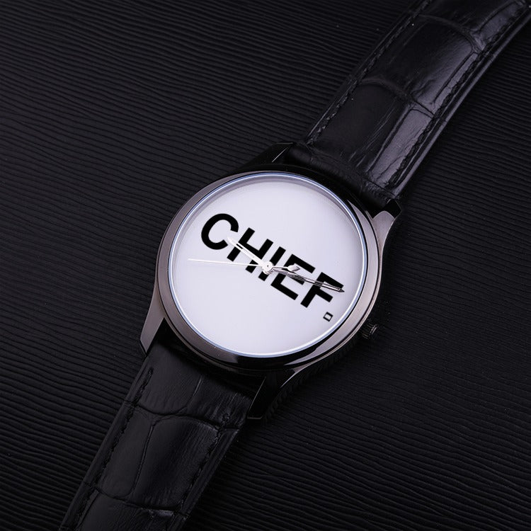 BLK CHIEF Quartz Watch - Genuine Leather - CHIEF Merch