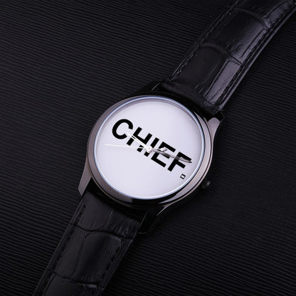 BLK CHIEF Quartz Watch - Genuine Leather - CHIEF Merch